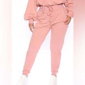 Fashion Nova “Latest and Greatest” French Terry Joggers – Mauve, Size M